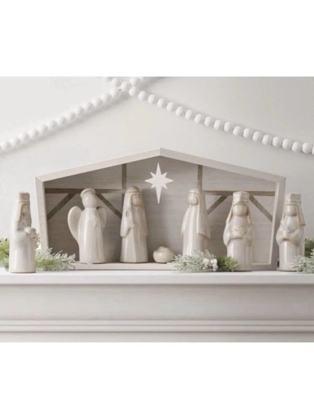 Target Wondershop 8-piece Christmas Ceramic Nativity Set, NIB